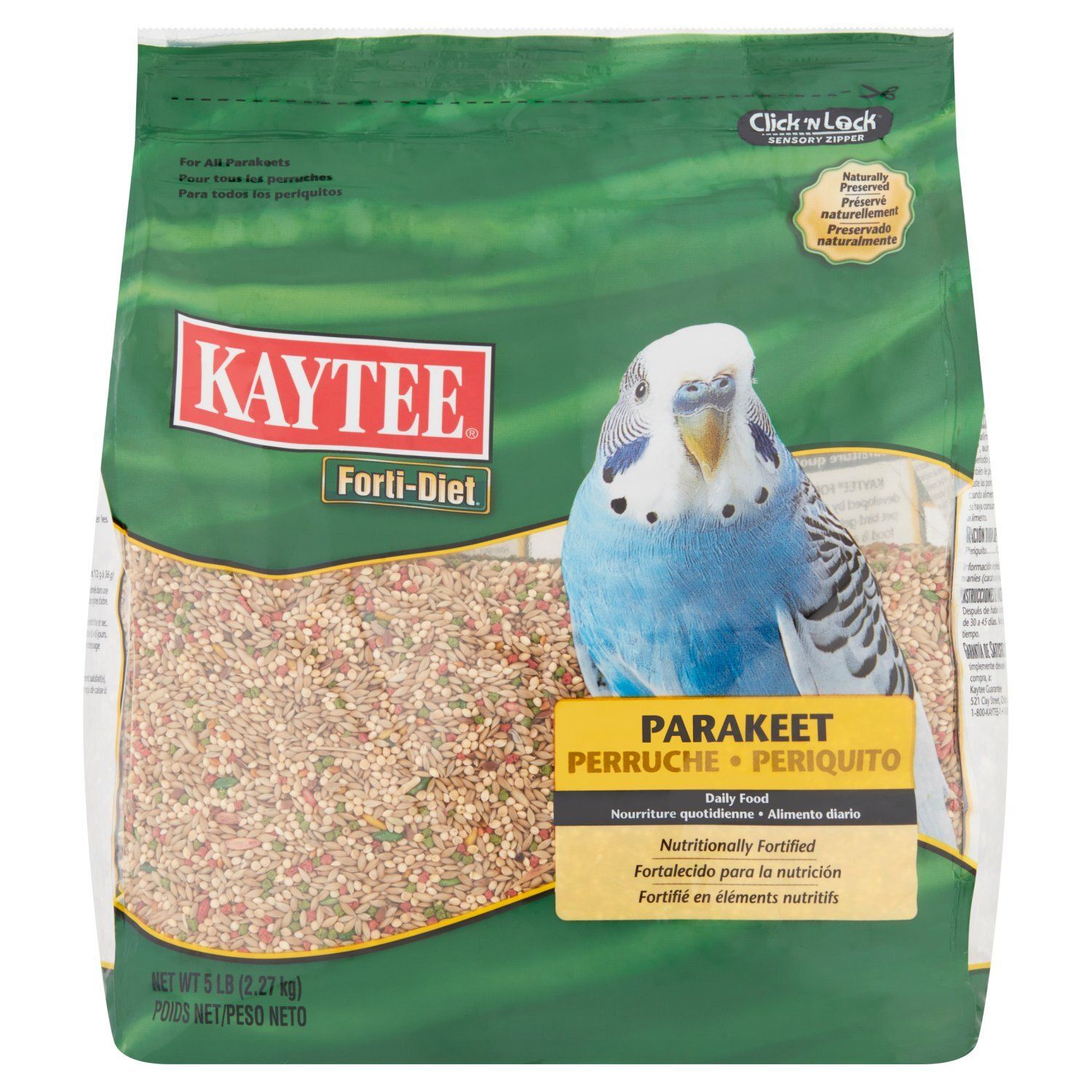 Kaytee Forti-Diet Parakeet Daily Food, 5 lb