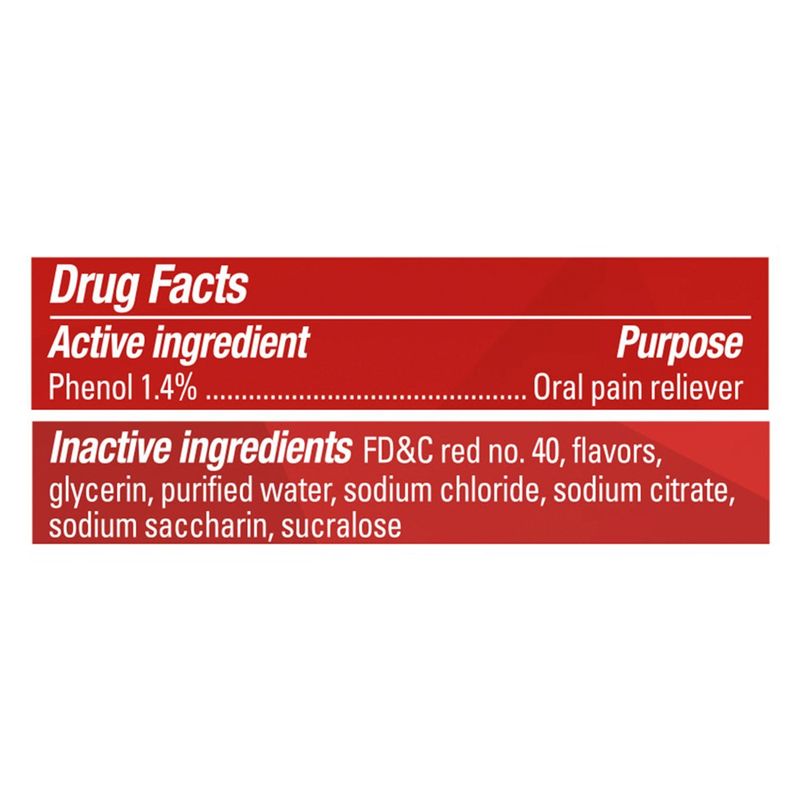 Chloraseptic Cherry Sore Throat Phenol / Oral Pain Reliever Spray, 6 fl oz