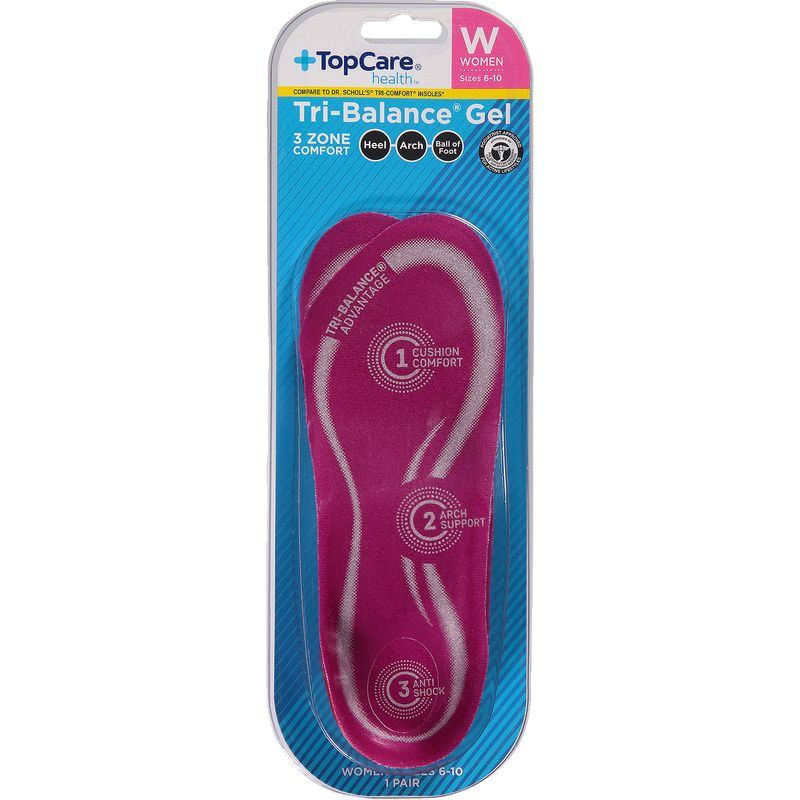 TopCare 3Zone Support Insoles - Women's, 1 each