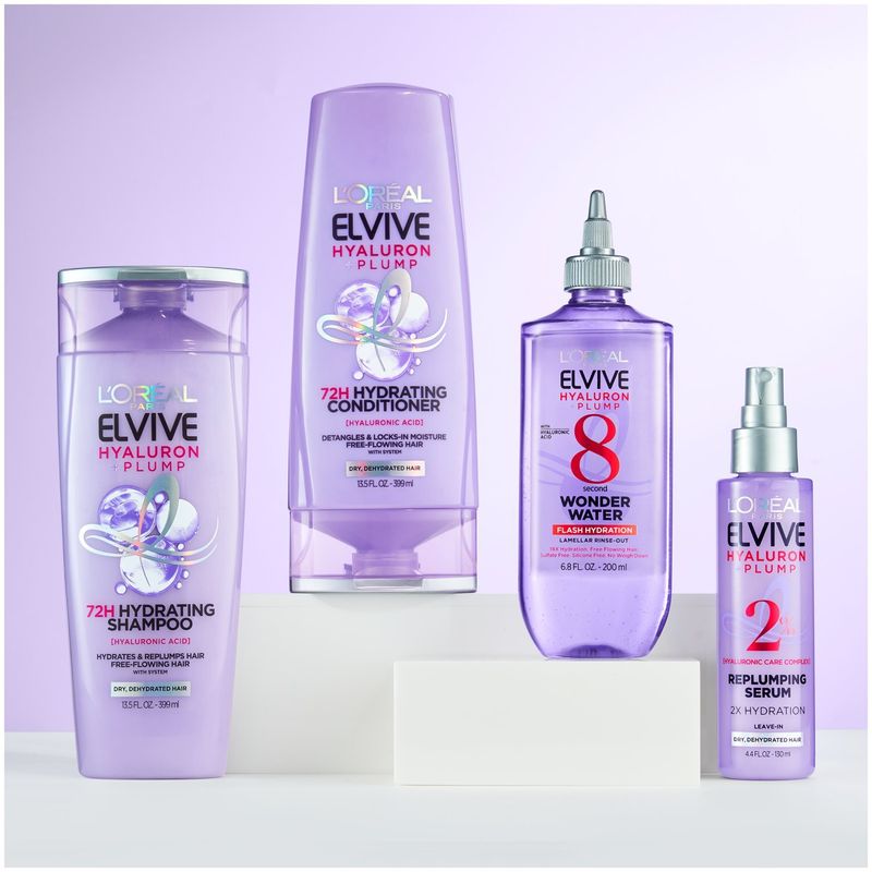 L'Oréal Paris Elvive Paraben-Free Hyaluron Moisture Plump Serum, , 4.4 fl oz