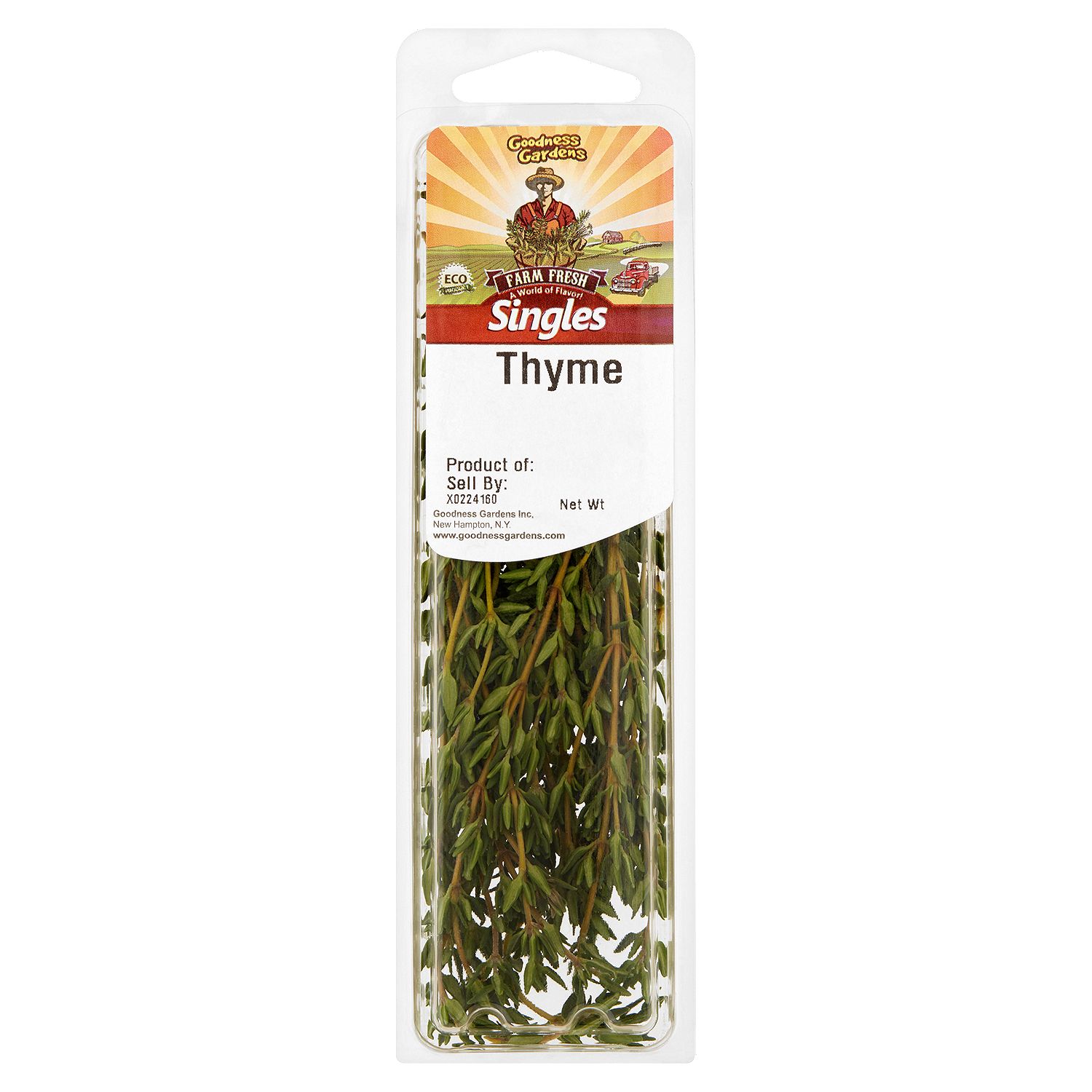 Goodness Gardens Farm Fresh Singles Thyme, 0.25 oz