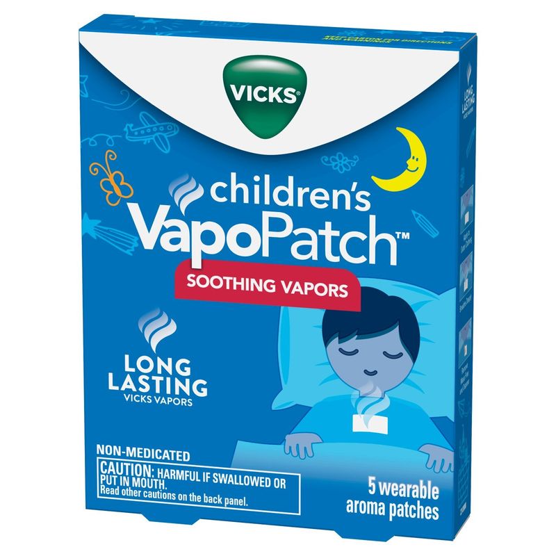 VICKS VapoPatch Children's Soothing Vapors Wearable Aroma Patches, 5 count