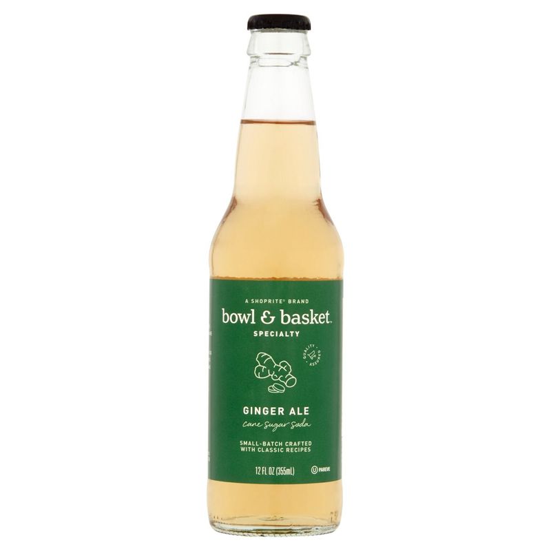 Bowl &amp; Basket Specialty Ginger Ale Cane Sugar Soda, 12 fl oz