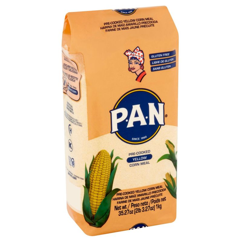 P.A.N Pre-Cooked Yellow Corn Meal, 35.27 oz