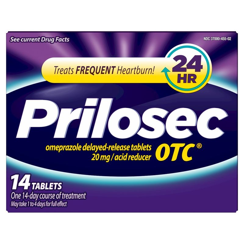 Prilosec OTC, Omeprazole Delayed Release 20mg, Acid Reducer, Treats Frequent Heartburn for 24 Hour