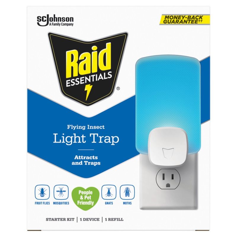 Raid Essentials Flying Insect Light Trap Starter Kit