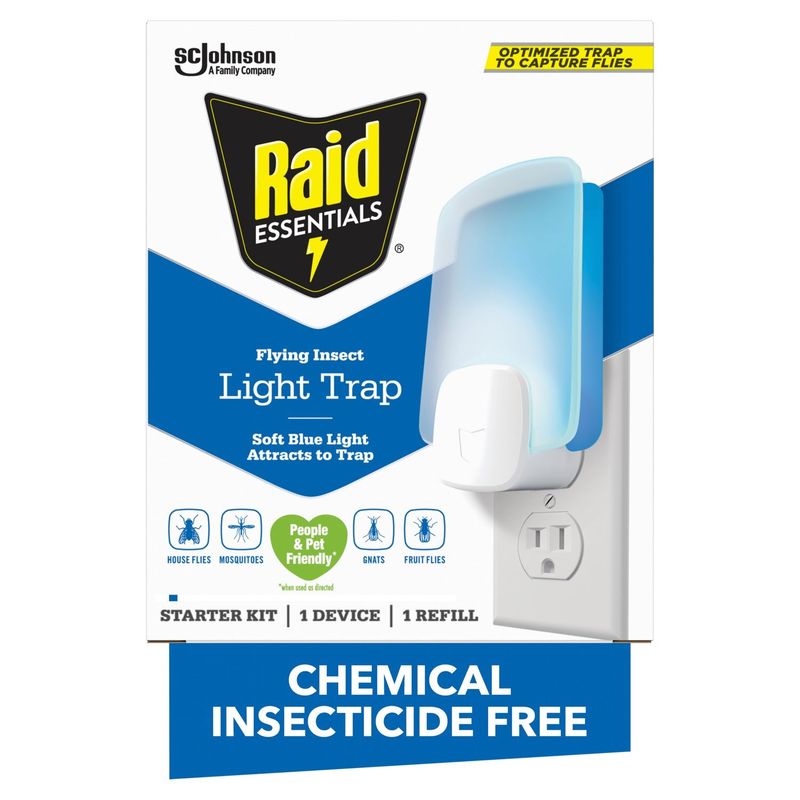 Raid Essentials Flying Insect Light Trap Starter Kit