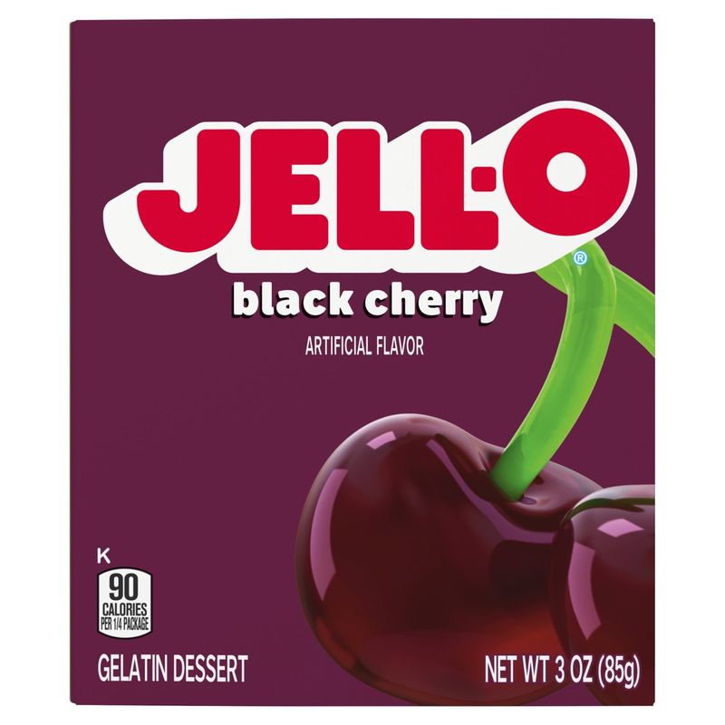 Jell-O Black Cherry Gelatin Dessert, 3 oz