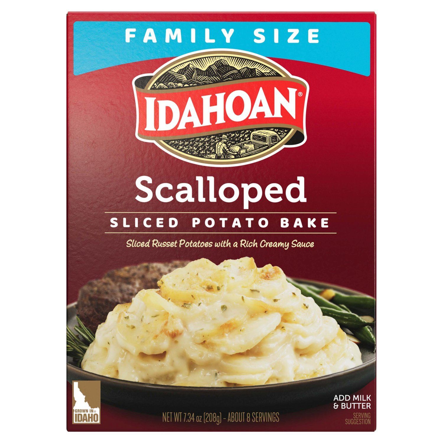 Idahoan Scalloped Sliced Potato Bake Family Size, 7.34 oz
