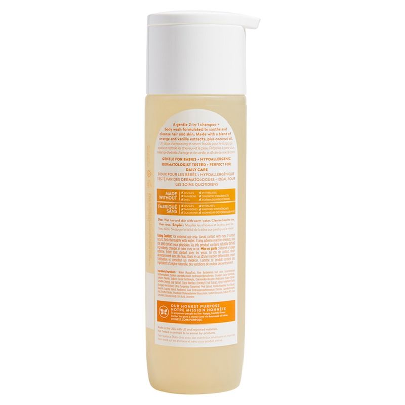 The Honest Co. Everyday Gentle Sweet Orange Vanilla Shampoo + Body Wash, 10.0 fl oz