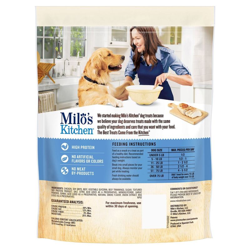 Milo's Kitchen Chicken Meatballs Home Style Dog Treats, 18 oz