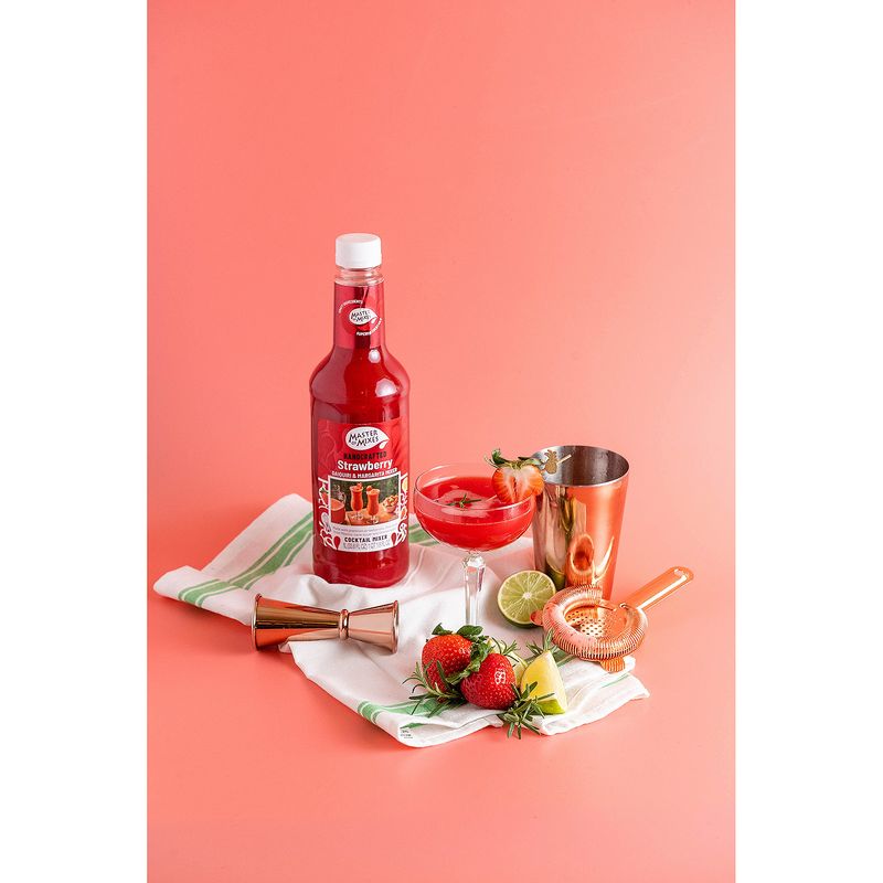 Master of Mixes Handcrafted Strawberry Daiquiri &amp; Margarita Cocktail Mixer, 33.8 fl oz
