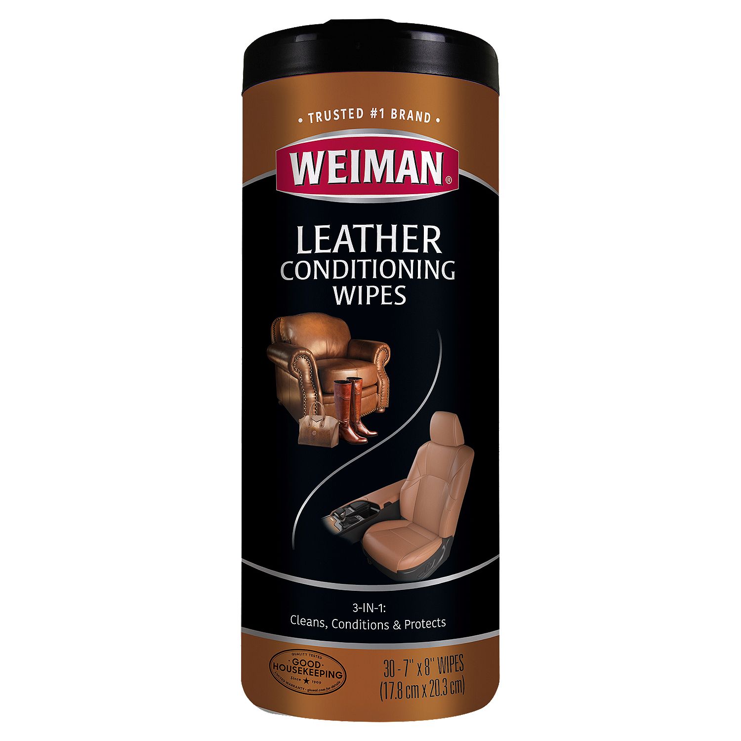 Weiman Leather Conditioning Wipes, 30 count