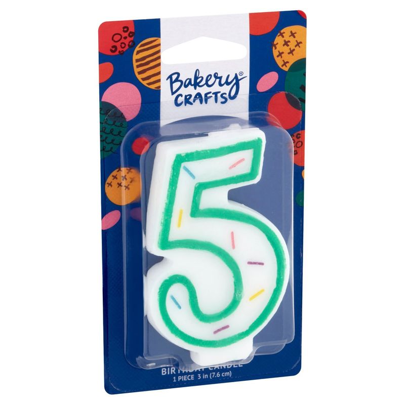 Bakery Crafts 3 in 5 Birthday Candle