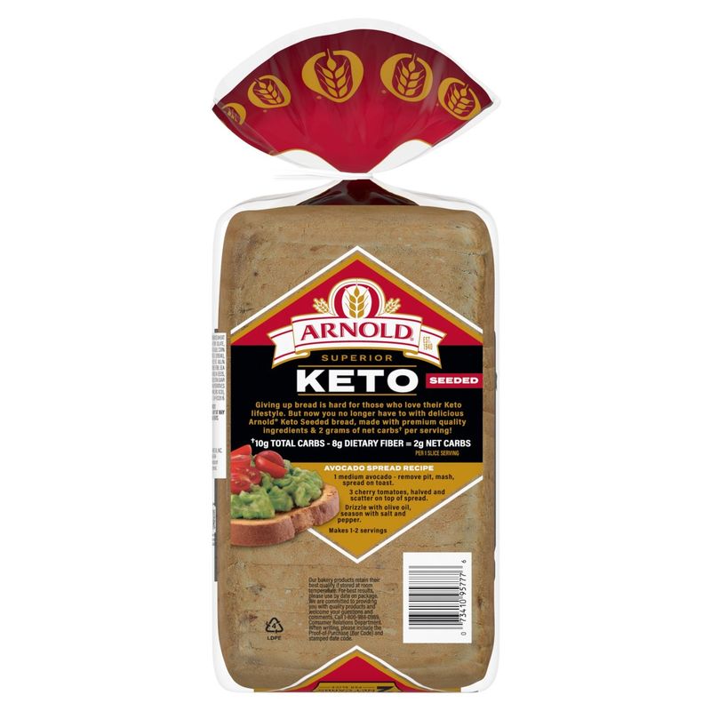 Arnold Superior Keto Seeded Bread, 1 lb 4 oz