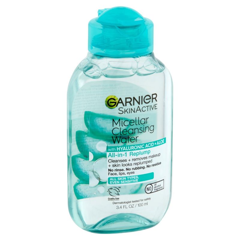 Garnier SkinActive All-in-1 Replump Micellar Cleansing Water, 3.4 fl oz