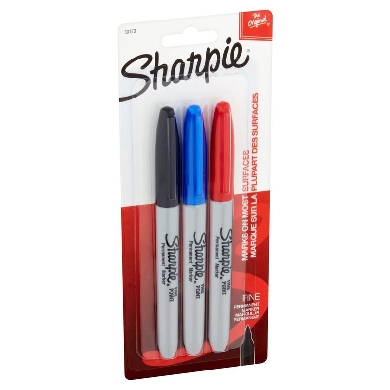 Sharpie The Original Fine Point Permanent Marker, 3 count