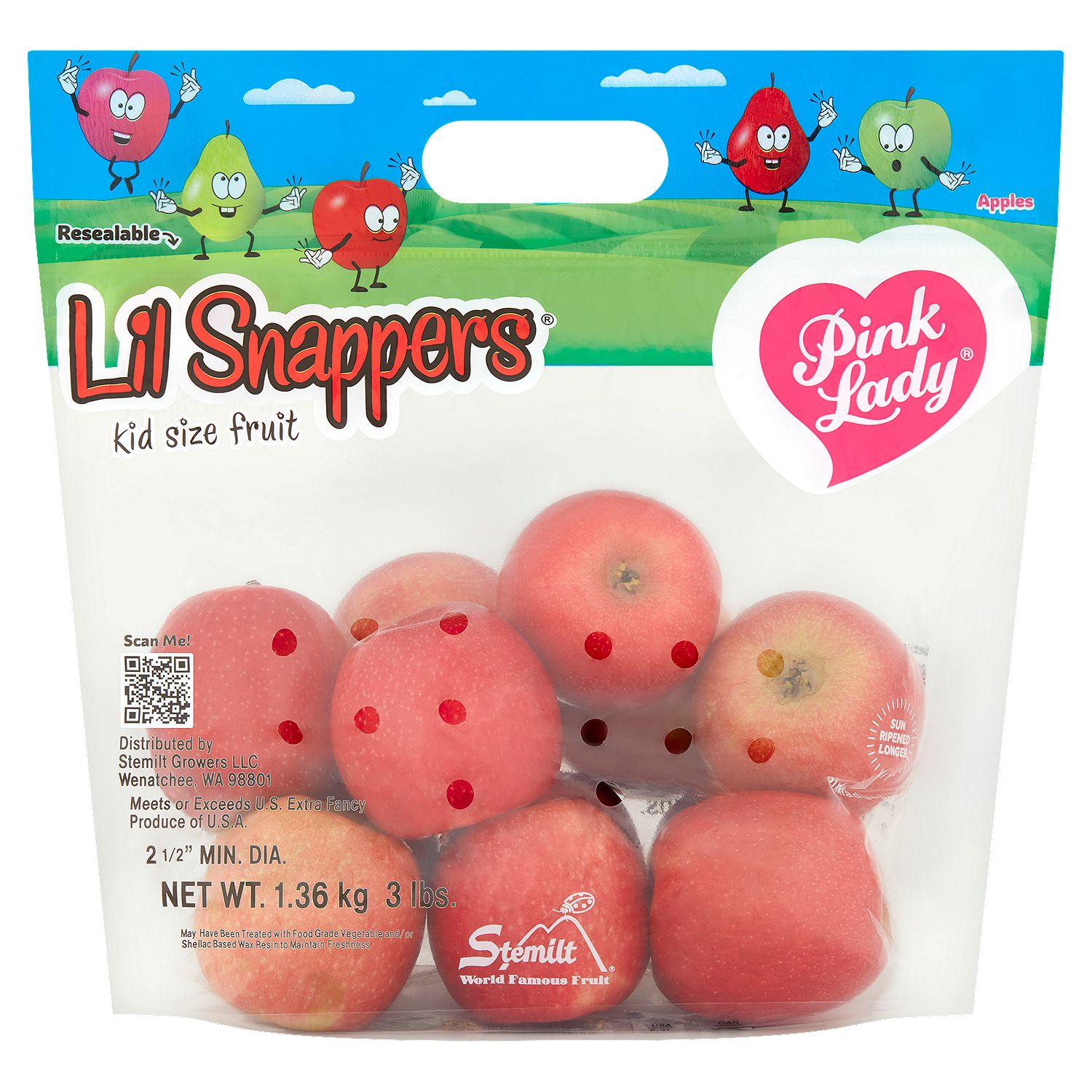 Stemilt Lil Snappers Pink Lady Apples, 3 lb bag