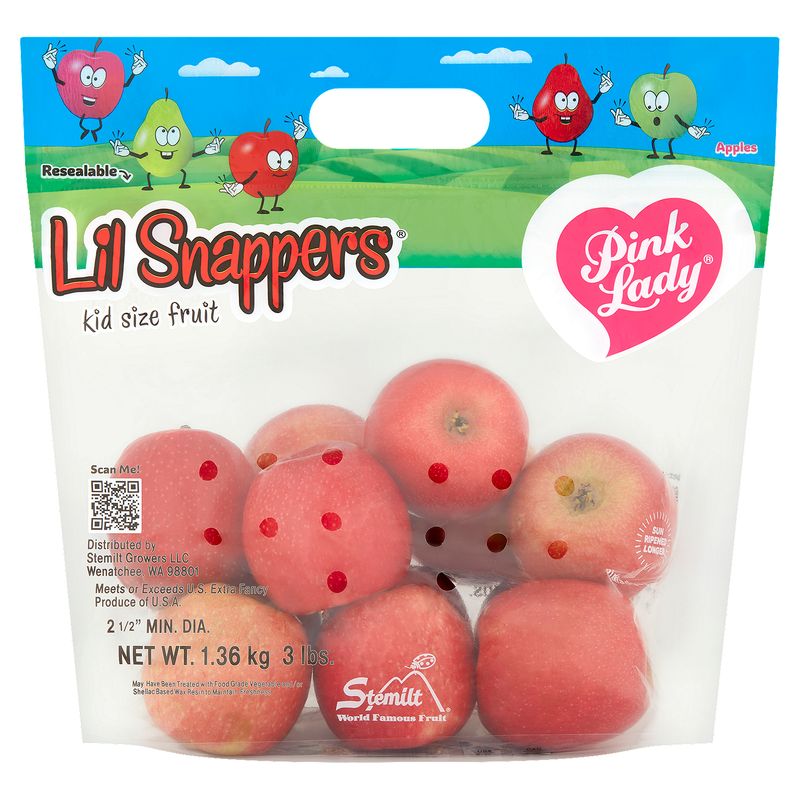 Stemilt Lil Snappers Pink Lady Apples, 3 lb bag