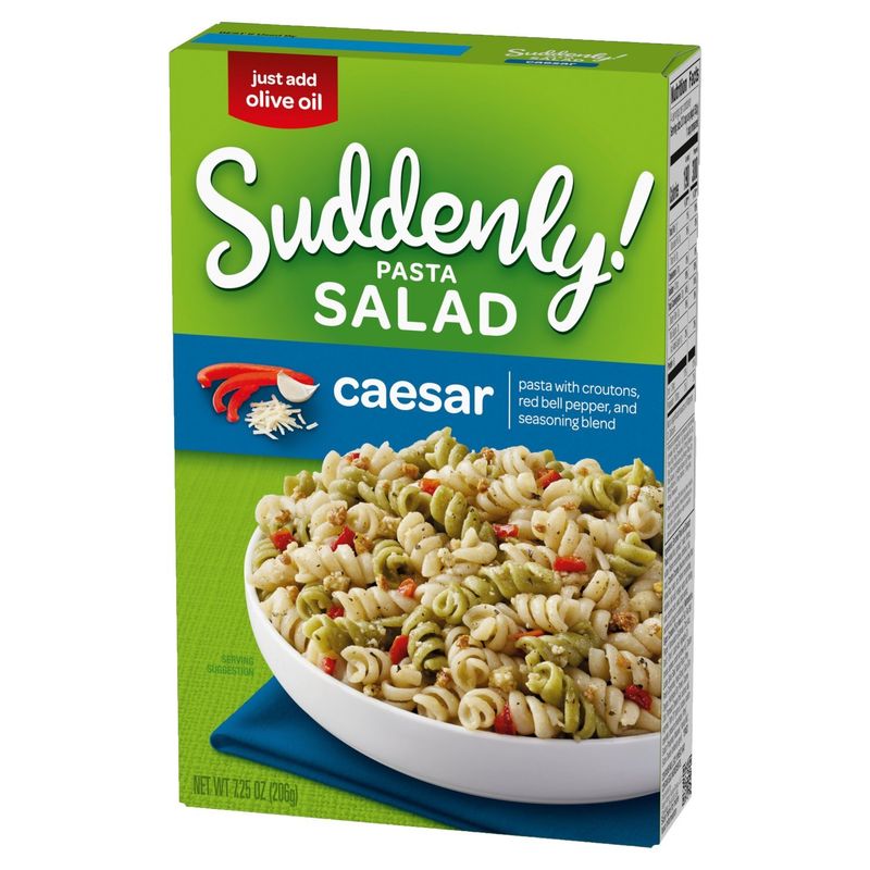 Betty Crocker Suddenly! Pasta Salad Caesar Red Peppers, Croutons &amp; Seasoning Pasta, 7.25 oz