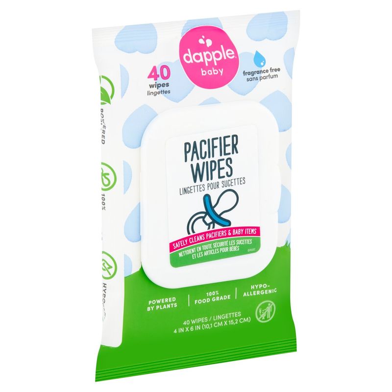 Dapple Baby Pacifier Wipes, 40 count