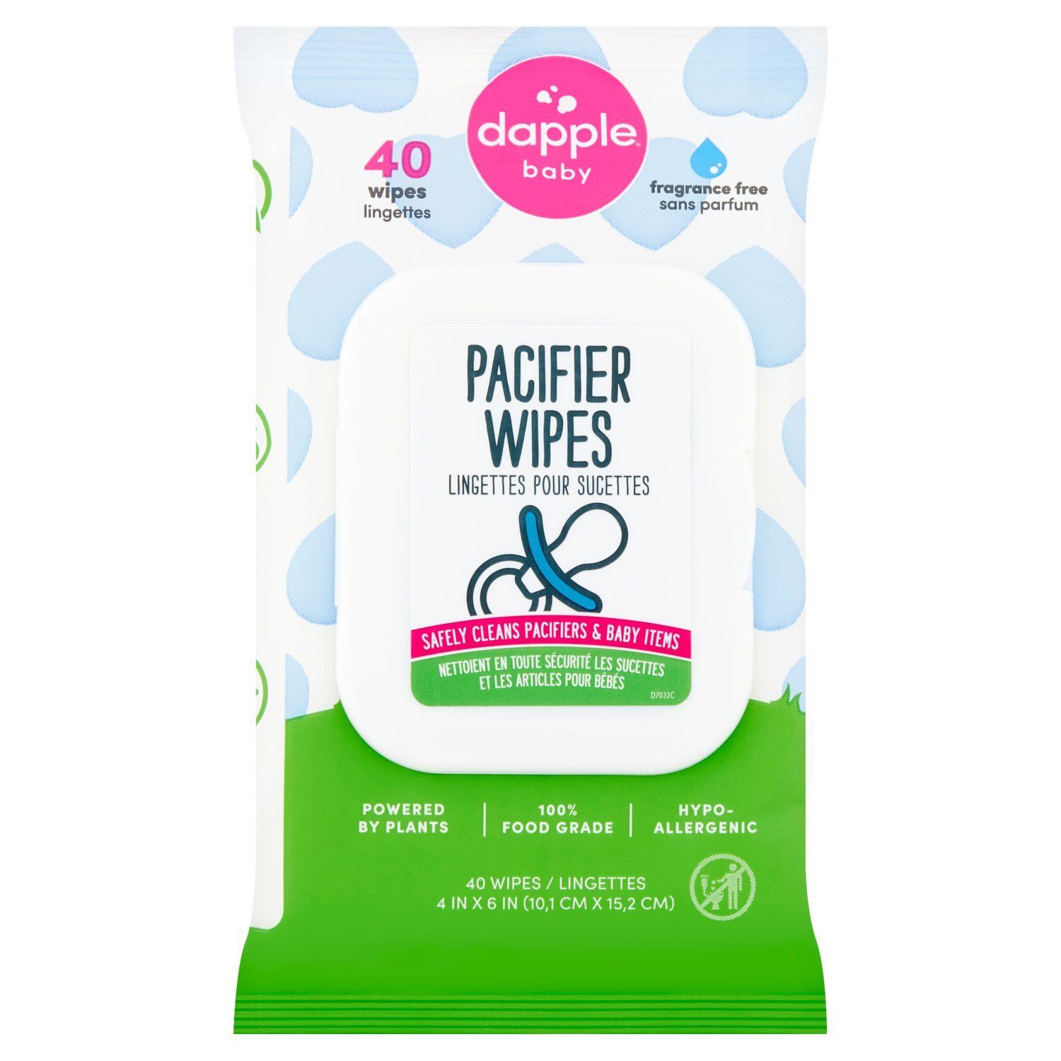 Dapple Baby Pacifier Wipes, 40 count