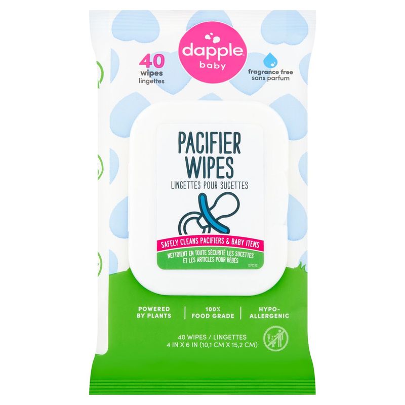 Dapple Baby Pacifier Wipes, 40 count