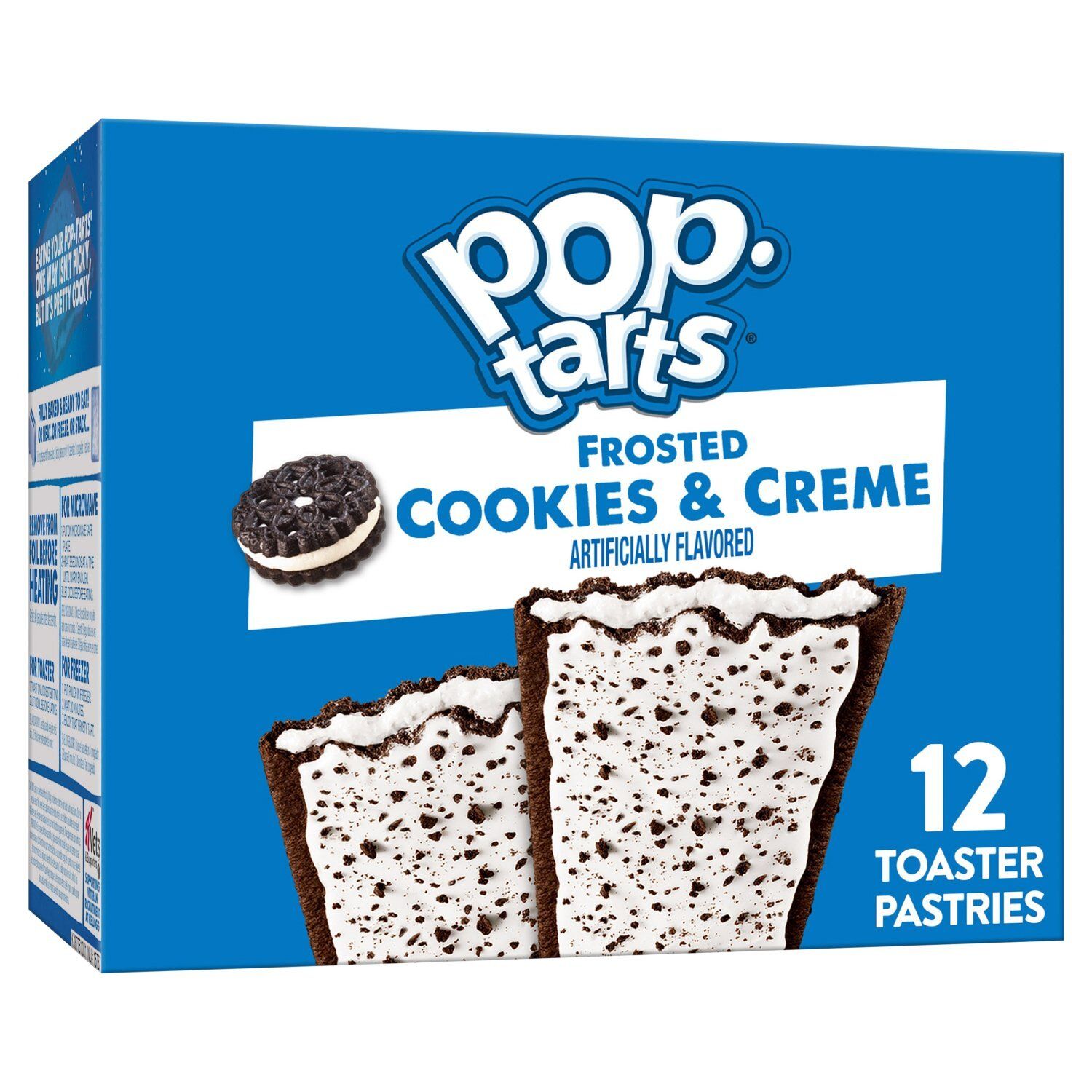 Pop-Tarts Frosted Cookies &amp; Crème Toaster Pastries, 12 count, 20.3 oz