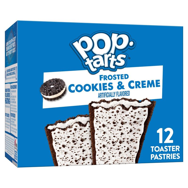 Pop-Tarts Frosted Cookies &amp; Crème Toaster Pastries, 12 count, 20.3 oz