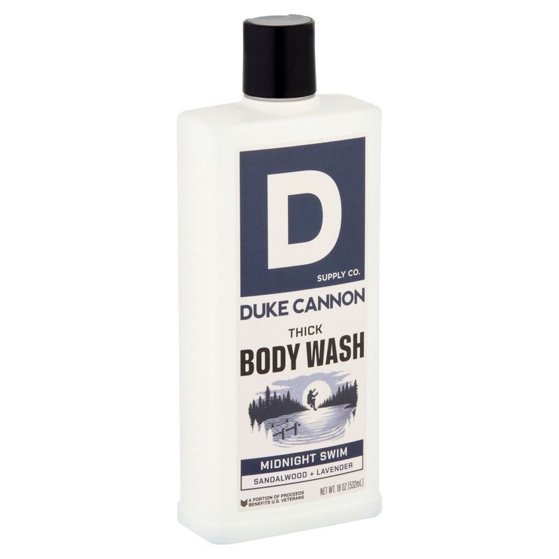 Duke Cannon Supply Co. Sandalwood + Lavender Midnight Swim Thick Body Wash, 18 oz