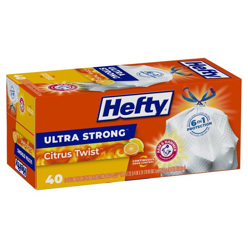 Hefty Ultra Strong Citrus Twist 13 Gallon Trash Bags