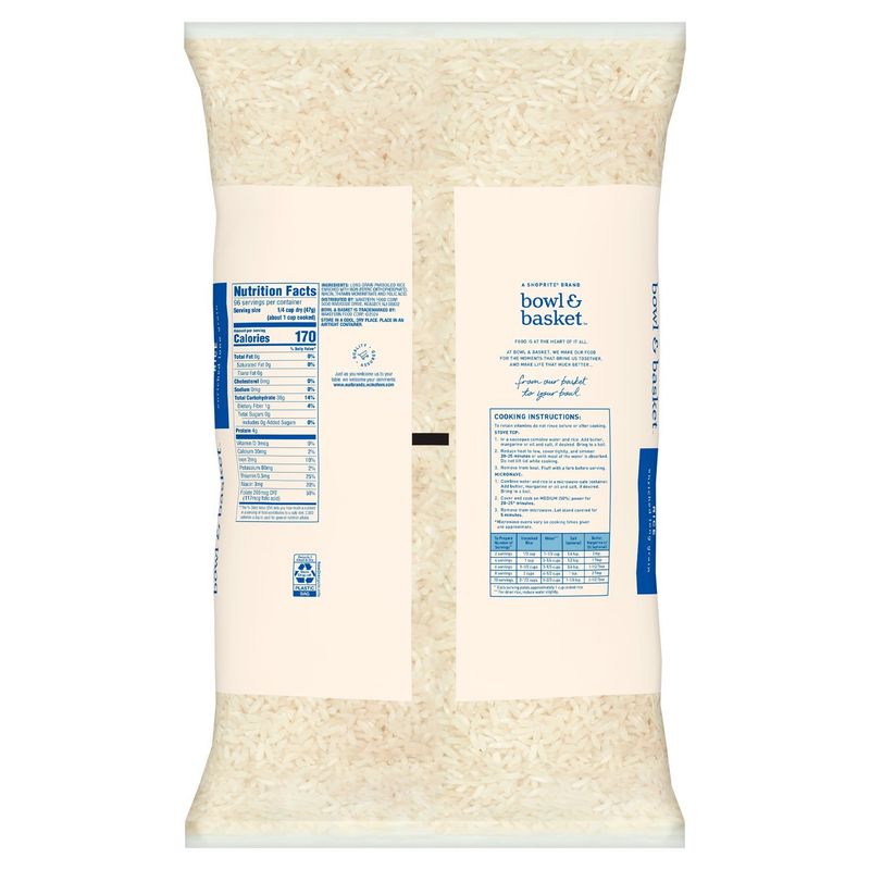Bowl &amp; Basket Enriched Long Grain Parboiled Rice, 10 lb