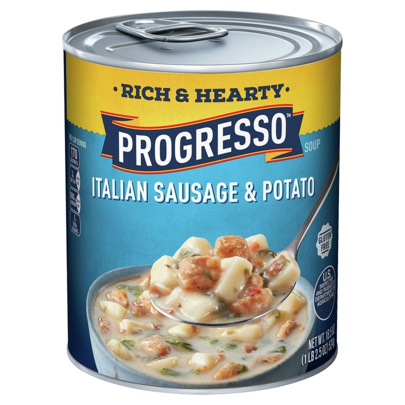 Progresso Rich &amp; Hearty Italian Sausage &amp; Potato Soup, 18.5 oz