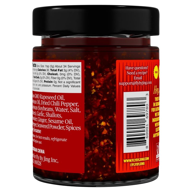 Fly By Jing Original Sichuan Chili Crisp, 6 oz