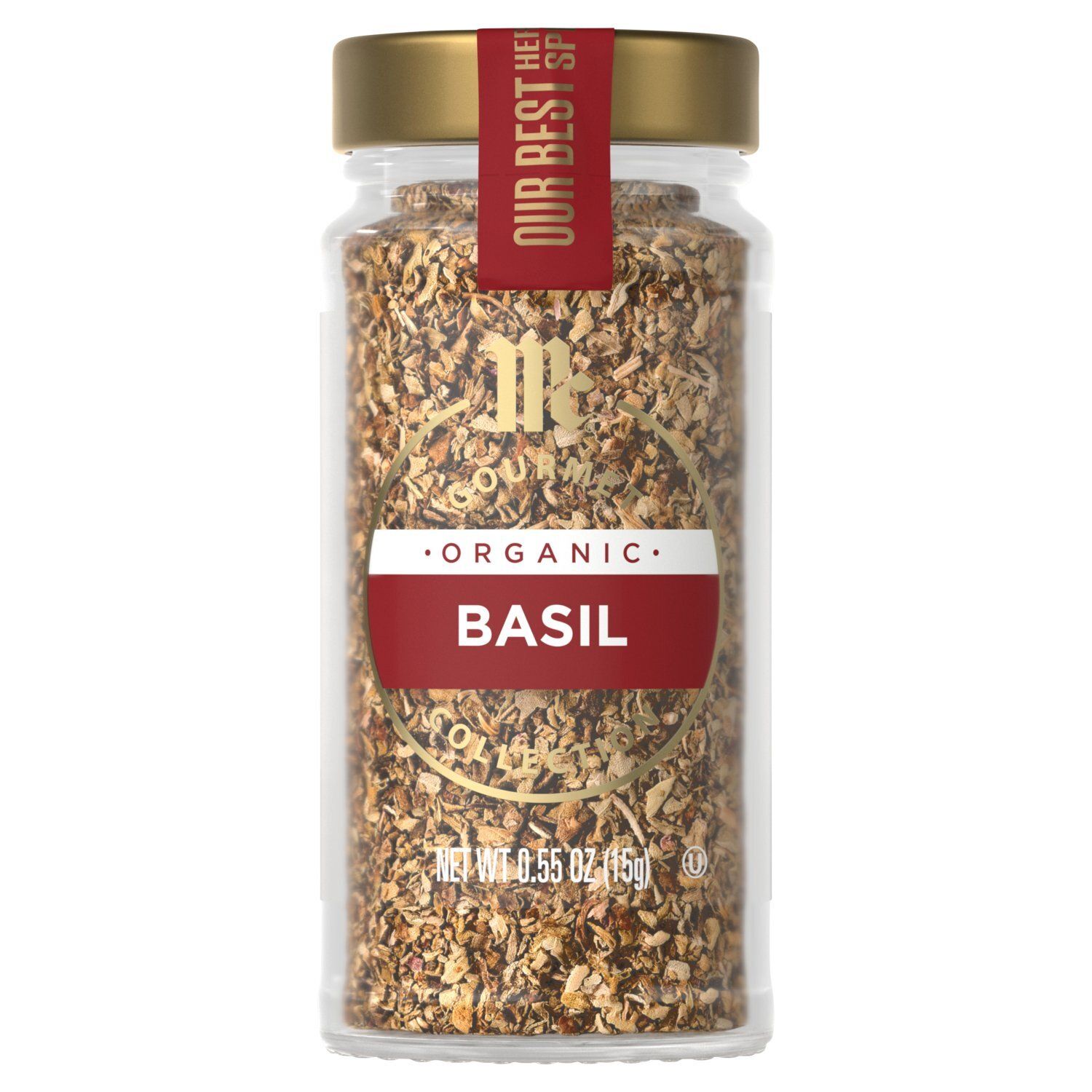 McCormick Gourmet Organic Basil, 0.55 oz