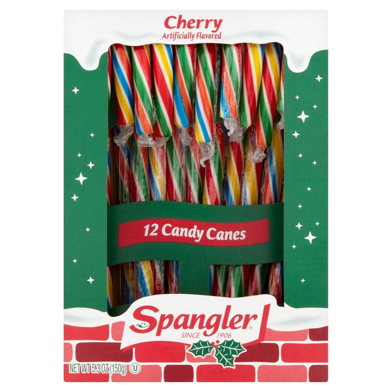 Spangler Cherry Candy Canes, 12 count, 5.3 oz
