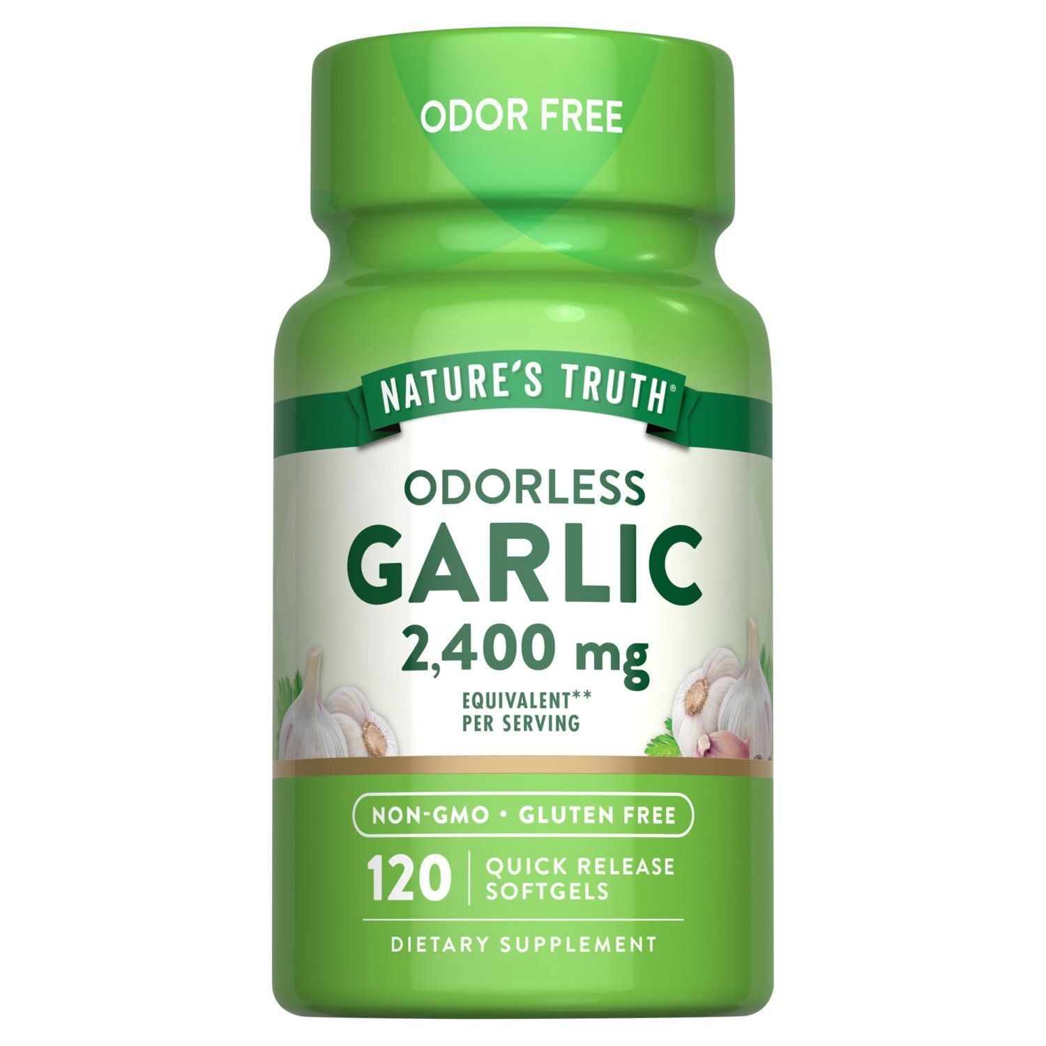 Nature's Truth Odorless Garlic Dietary Supplement, 120 count