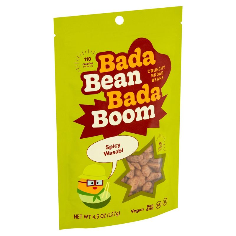 Bada Bean Bada Boom Spicy Wasabi Crunchy Broad Beans, 4.5 oz
