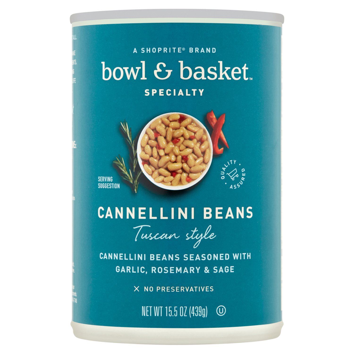Bowl &amp; Basket Specialty Tuscan Style Cannellini Beans, 15.5 oz