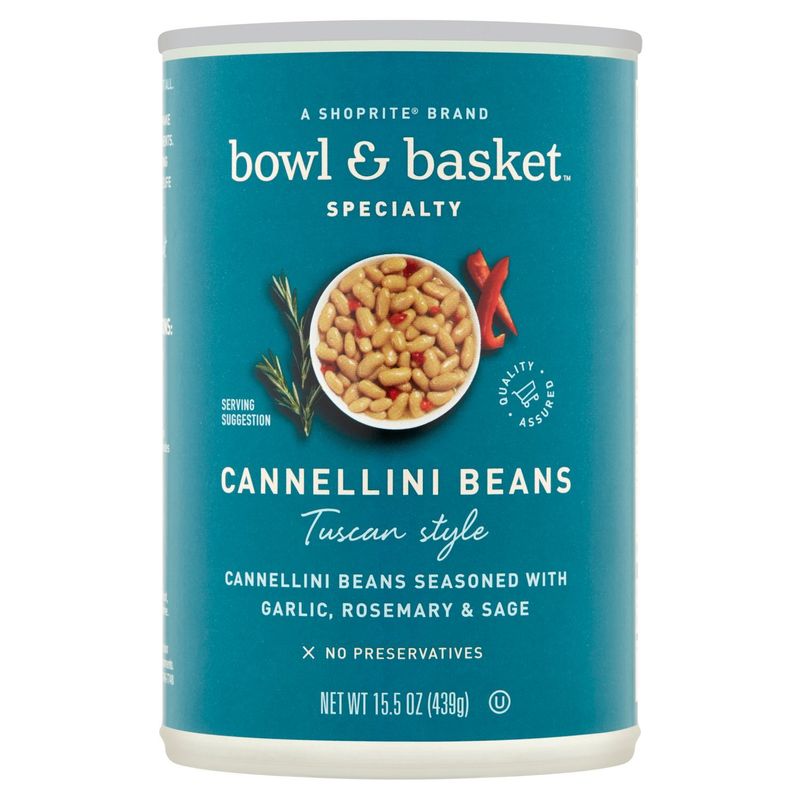 Bowl &amp; Basket Specialty Tuscan Style Cannellini Beans, 15.5 oz
