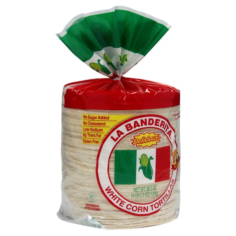 La Banderita White Corn Tortillas, 66.3 oz