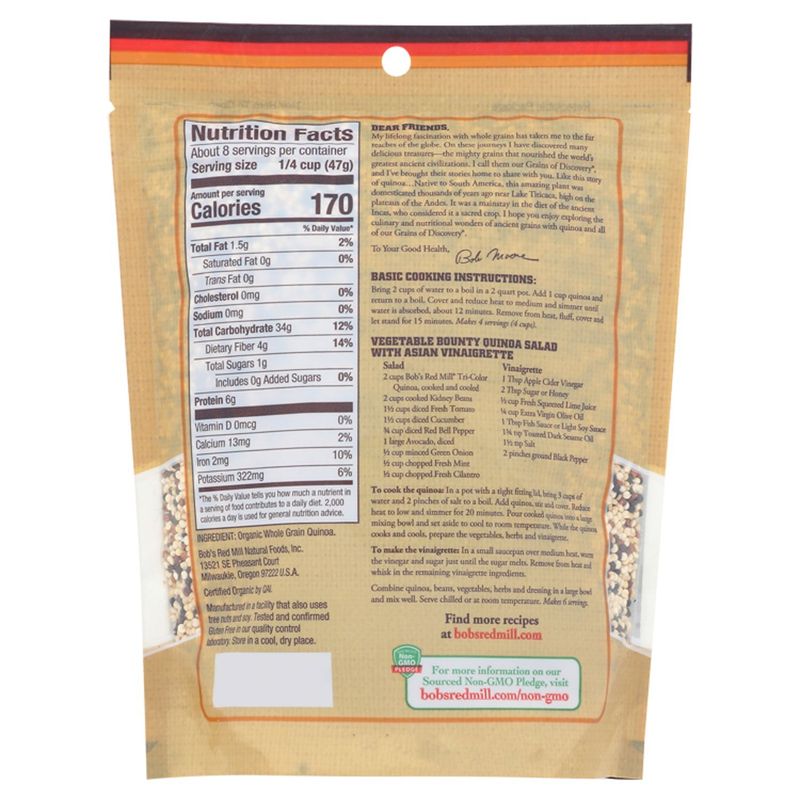 Bob's Red Mill Organic Tri-color Quinoa, 13 oz