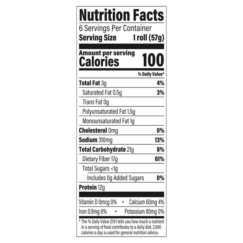 Arnold Keto Superior Sandwich Thins Rolls, 6 count, 12 oz