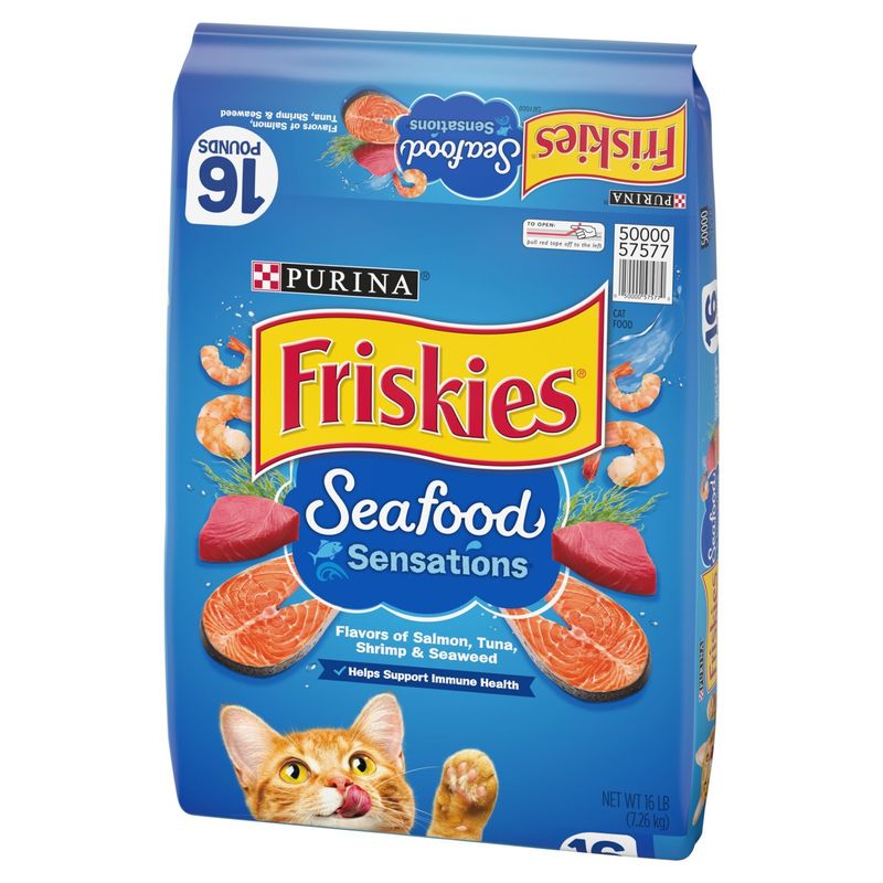 Purina Friskies Seafood Sensations Cat Food, 16 lb
