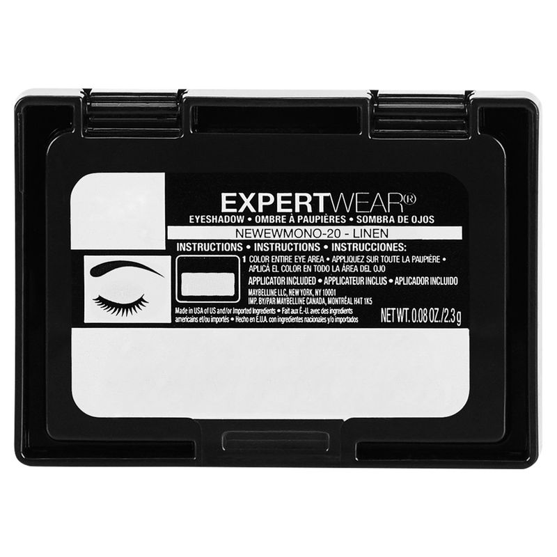 Maybelline New York Expert Wear 20S Linen Eyeshadow, 0.08 oz