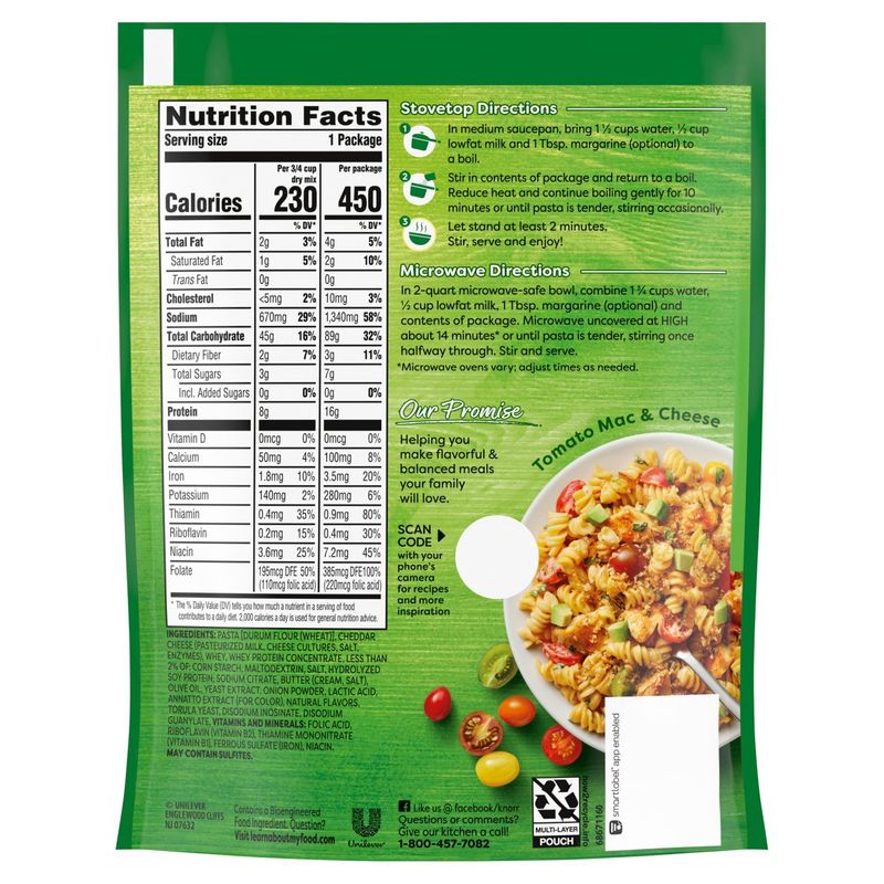 Knorr Pasta Sides Cheesy Cheddar Rotini 4.3 oz