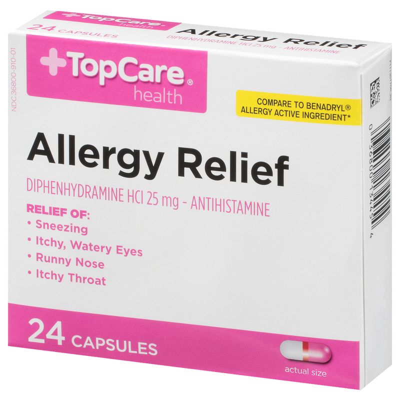 TopCare Complete Allergy Medicine Capsules, 24 each