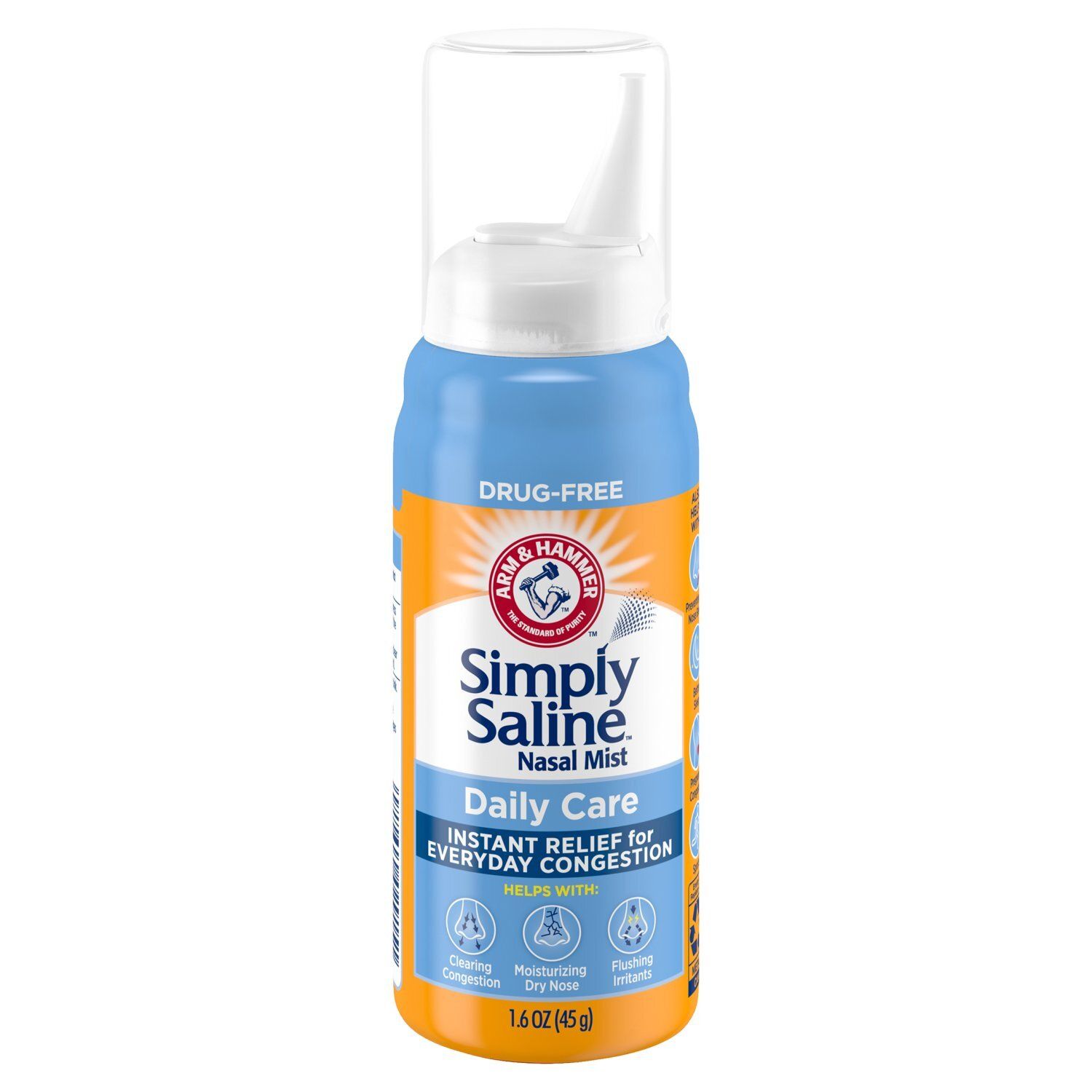 Arm &amp; Hammer Simply Saline Daily Care Nasal Mist, 1.6 oz
