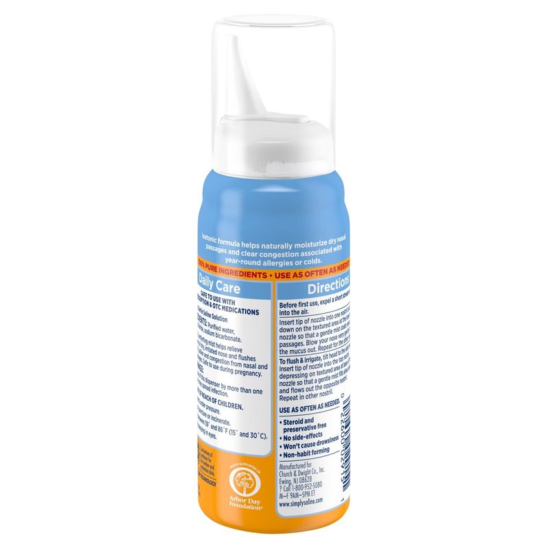 Arm &amp; Hammer Simply Saline Daily Care Nasal Mist, 1.6 oz