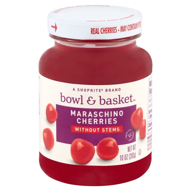 Bowl &amp; Basket Without Stems Maraschino Cherries, 10 oz